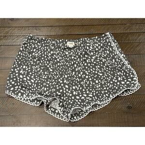 UpWest Resort & Mercantile Soft Lounge Shorts Drawstring Gray/White - Size L